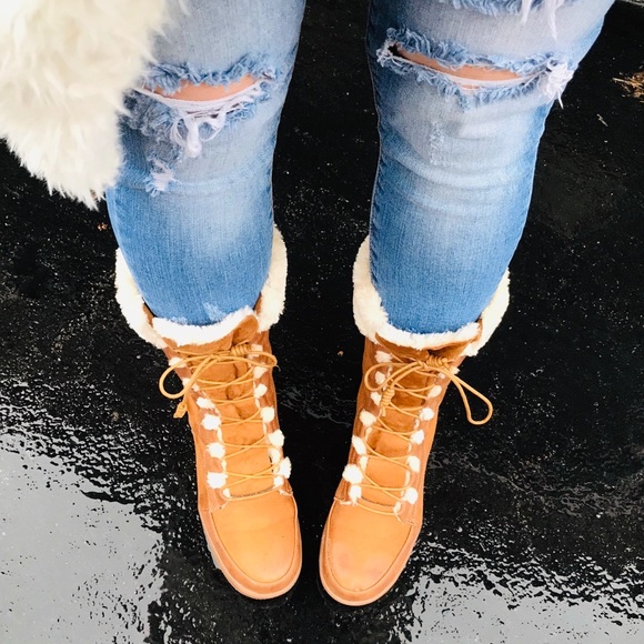 🆕Gwen | Soft Suede Fur Boots in Camel - Picture 2 of 8